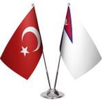 Asya Bayrak Nepal Ikili Masa Bayrağı