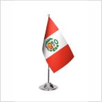 Asya Bayrak Peru Tekli Masa Bayrağı