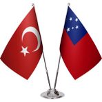 Asya Bayrak Samoa Ikili Masa Bayrağı