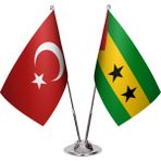 Asya Bayrak Sao Tome Principe Ikili Masa Bayrağı