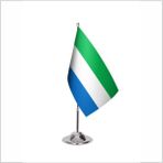 Asya Bayrak Sierra Leone Tekli Masa Bayrağı