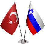 Asya Bayrak Slovenya Ikili Masa Bayrağı
