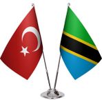 Asya Bayrak Tanzanya Ikili Masa Bayrağı