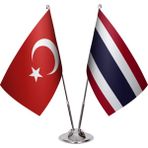 Asya Bayrak Tayland Ikili Masa Bayrağı