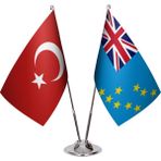 Asya Bayrak Tuvalu Ikili Masa Bayrağı