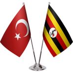 Asya Bayrak Uganda Ikili Masa Bayrağı