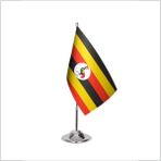 Asya Bayrak Uganda Tekli Masa Bayrağı
