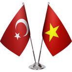 Asya Bayrak Vietnam Ikili Masa Bayrağı