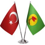 Asya Bayrak Zaire Ikili Masa Bayrağı