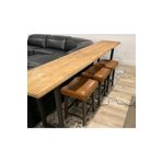 Asya Craft Asyacraft Dogal Ahsap Bar Masasi - Rustik Bar Masasi