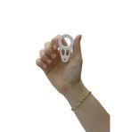 Asya Design Marketing Karambit Anahtarlık Keyrambit Rulmansız Komple Plastik Beyaz- Tek Ebat