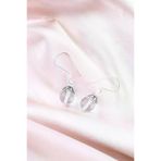 Asya Gems AYG-2897 Kristal Kuvars Doğal Taş 925 Ayar Gümüş Küpe