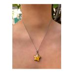 Asya Gems Yıldız Model Kaplan Gözü Doğal Taş Kolye AYG-7306
