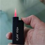 Asya Gifts Kişiye Özel Isim Baskılı Turbo Jet Çakmak Pembe Alev (Gazlı ) - Siyah