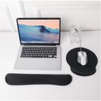 Asya Gümrük Malları Mouse Pad, Klavye/mouse Pad 3'lü Takım, Klavye Altlığı, Mouse Altlığı - Siyah