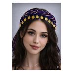 ASYA PAZARLAMA Karadeniz Örgülü Liralı Nazar Boncuklu Keşan, Fular, Şal, Atkı, Saç Bandı, Bandana, Puşi