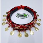Asya Pazarlama Karadeniz Taç, Liralı Taç, Keşan, Fular, Şal, Atkı, Saç Bandı, Bandana, Puşi, Yöresel Taç - Kırmızı - M - Kırmızı - Kiremit