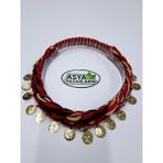 Asya Pazarlama Örgülü, Lastikli, Liralı Keşan, Fular, Şal, Atkı, Saç Bandı, Bandana - Kırmızı
