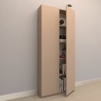 ASYA SUNTALAM KİTAPLIK ( 80 x 180 cm ) - KAPAKLI CAPPİCİNO