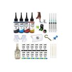 Asyaink 12 Adet Etiketli Canon E414 E474 E484 E404 Uyumlu Kartuş Dolum Seti 4x100 Ml