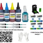 Asyaink HP 2130 Uyumlu 4x100ML HP 302 Kartuş Dolum Seti