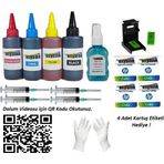Asyaink HP 300-300XL Uyumlu 4x100ML Kartuş Dolum Seti