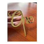 ASYATASARIM One 1 Yaş Gold Pleksi Pasta Süsü
