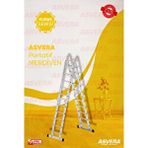 Asyem Elmas Serisi - 580 Cm Çok Amaçlı Merdiven - Alüminyum - Yerli Üretim Gri