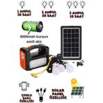At-9011 Dat Gunes Enerjisi Aydinlatma Kiti - Sarj Edilebilir Cok Amacli Acil Durum Isigi Bag Evi Koy