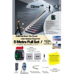 AT-GLOW Lazer Sensörlü Merdiven Duvar Akışkan Şerit Led Seti / Akıllı Kayar Led Sistemi/ 4000K/ 5 Mt. - 4000K - Nature