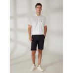 AT.P.CO 5003039535 Koyu Mavi Erkek Normal Bel Slim Fit Bermuda Şort