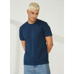 AT.P.CO A266T2P02 Bisiklet Yaka Koyu Mavi Erkek T-Shirt