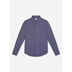 AT.P.CO A276JORDANJS01 Koyu Mavi Slim Fit Gömlek Yaka Erkek Gömlek
