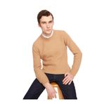 AT.P.CO Bisiklet Yaka Slim Fit Kazak, L, 5003113124, Turuncu, Erkek