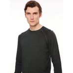 AT.P.CO Bisiklet Yaka Slim Fit Kazak, M, 5003113142, Koyu Yeşil, Erkek