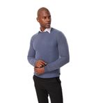 AT.P.CO Bisiklet Yaka Slim Fit Kazak, S, 5003113119, Koyu Mavi, Erkek