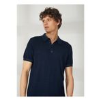 AT.P.CO Polo Yaka Slim Fit Kazak, L, 5003033942, Lacivert, Erkek