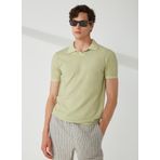AT.P.CO Polo Yaka Slim Fit Yeşil Erkek Kazak A26432TF-