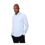 AT.P.CO Slim Fit Gömlek Yaka Mavi Beyaz Gömlek, 42, A27602POP, Mavi - Beyaz, Erkek