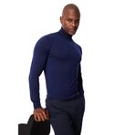 AT.P.CO Yarım Balıkçı Yaka Slim Fit Kazak, M, 5003113115, Koyu Mavi, Erkek