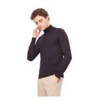 AT.P.CO Yarım Balıkçı Yaka Slim Fit Kazak, M, 5003113122, Siyah, Erkek