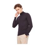 AT.P.CO Yarım Balıkçı Yaka Slim Fit Kazak, S, 5003113122, Siyah, Erkek