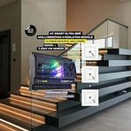 AT-SMART Ultra Serisi Dijital Akıllı Merdiven Sistemi/Profesyonel Seri 8 BASAMAK 1 ADET PIR 1 ADET LAZER SENSÖR