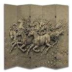 At Temalı Özel Tasarım Paravan Room Divider 180 x 200 cm