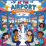 At the Airport – Coloring Fun!: Easy Airport and Airplane Coloring Book for Toddlers Ages 3–5 with Bold Lines and Travel Scenes