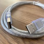 Ata Elektronik 1.5 Metre Şeffaf Kaliteli Her Iki Ucu Erkek USB Kablosu -Laptop Notebook Fan Stand Soğucular Için - 1,5 m