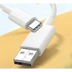 Ata Elektronik 2.4 Amper 2 Metre Samsung Type C Type-C Fast Şarj Kablo Hızlı Type C USB Type C Kablo Beyaz Hızlı Şarz 2.4A