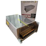 ATA ELEKTRONİK 24 Volt 25 Amper 600 Waat Kalin Tip Metal Kasa Trafo Adaptör 24V 25A 600W Fanli
