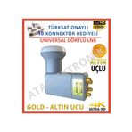 ATA ELEKTRONİK 4 Çikiş Dört Çikiş Hd 3D 4K Lnb + 10Mt 10 Metre Anten Kablo + 10 Adet Jak Hediye