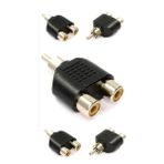 Ata Elektronik 5 Adet 2 Rca Dişi - 1 Rca Audio Erkek Jak Çevirici Dönüştürücü Çoğaltıcı Aparat Jack